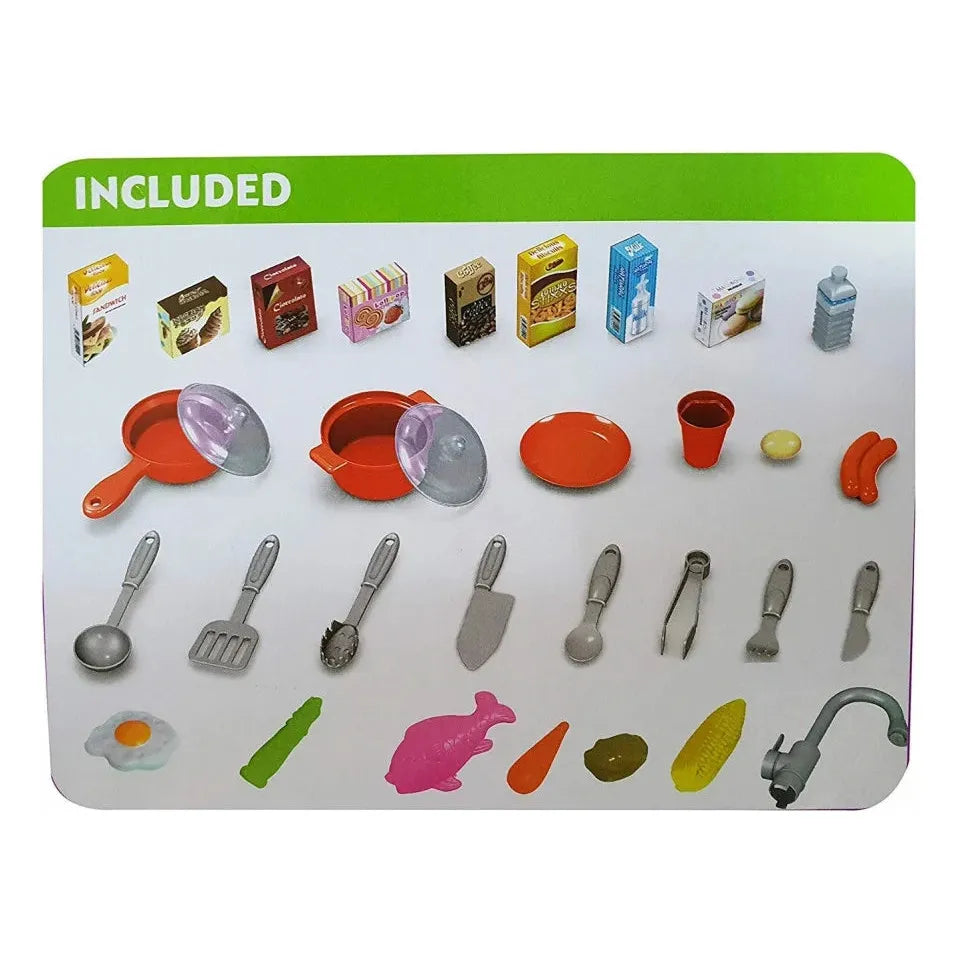 Bucatarie de Jucarie Kitchen Chef cu 49 de Accesorii - Mov